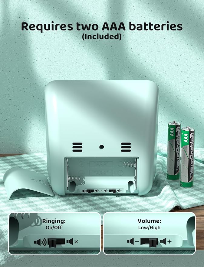 LIORQUE Visual Timer for Kids, 60-Minute Countdown Timers for Classroom Office Kitchen with Silent Operation, Kids Timer for Teaching (Batteries Included)