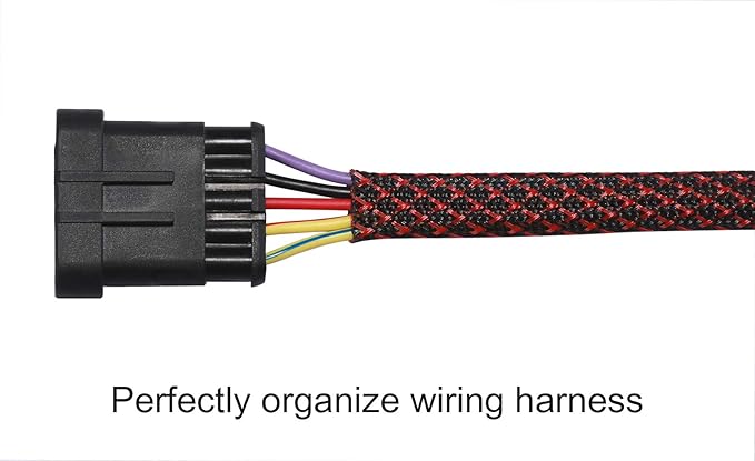 25ft - 1.5 inch PET Expandable Braided Sleeving – Blackbred – Alex Tech Braided Cable Sleeve