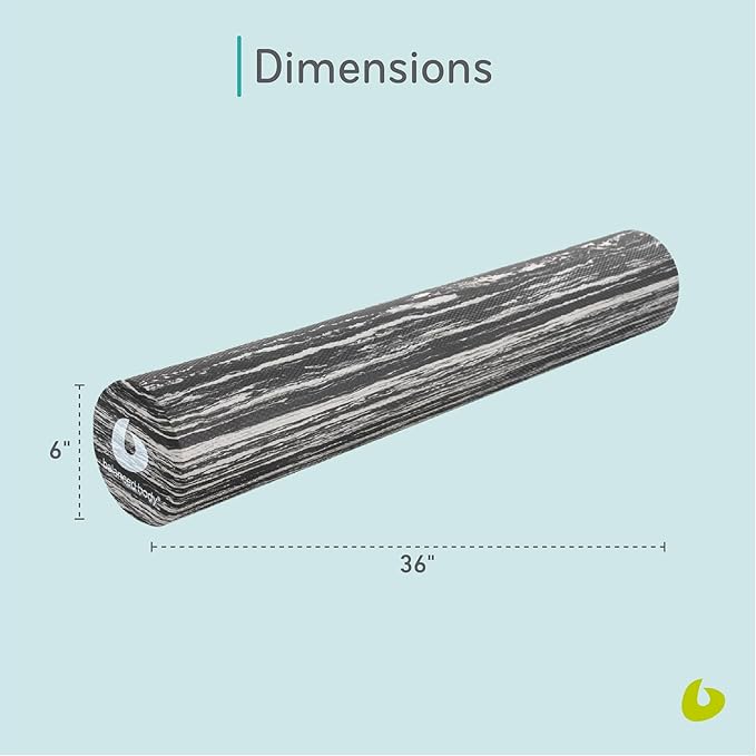 Balanced Body Magic Roller - Muscle Release Tool for Post-Pilates Workout or Physical Therapy, Stretching Tool, Swirlie Gray