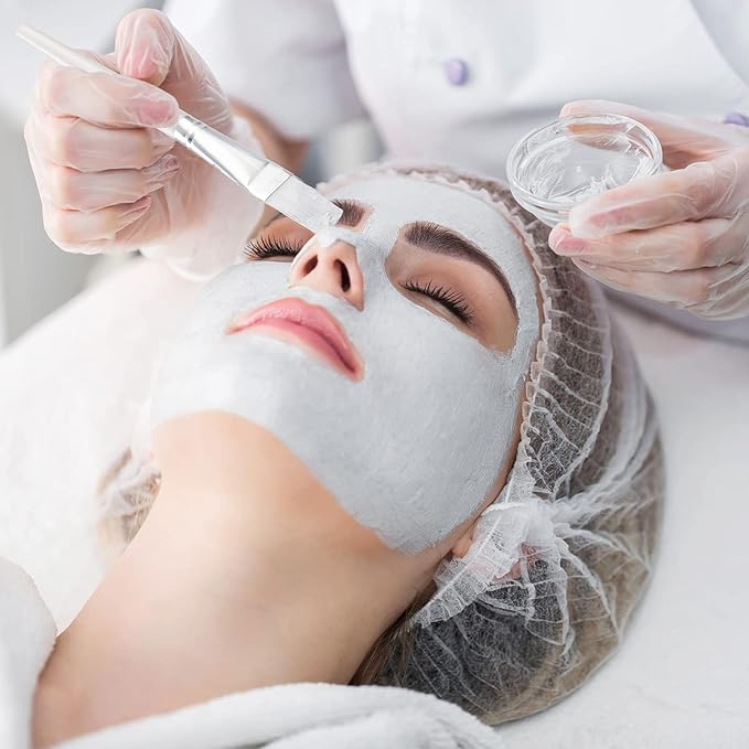 24 Pieces Facial Brush Face Brush Cosmetic Makeup Brushes Tools for Facial Eye Application and DIY Needs (White)