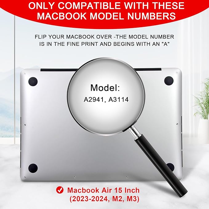 ZOEGAA Magnetic Privacy Screen for MacBook Air 15 Inch (2023-2025, M2, M3, M4, Pro, Max), Removable Laptop Privacy Screen Protector, Anti Blue Light Glare Filter for Mac Air 15.3" Laptop Computer