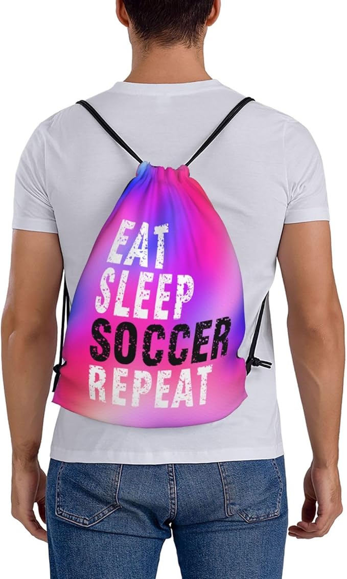 Gymnastics Drawstring Backpack Light Gym String Bag Pink Water Resistant Sackpack Sport Yoga Daypack For Womens Mens