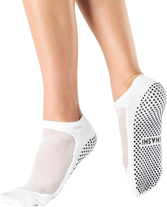 SHASHI Mesh Socks for Women – Stylish, Full-Coverage Non Slip Socks for Barre, Yoga and More