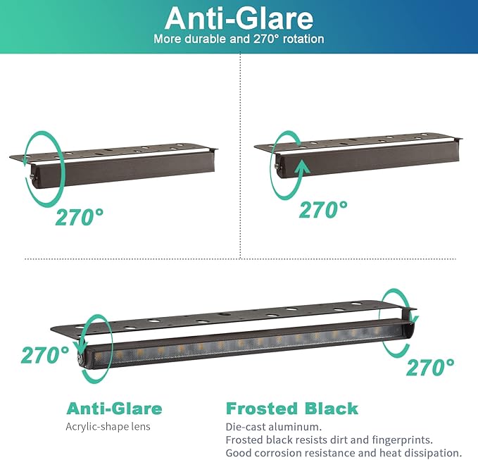 8-Packs 5W 12 Inch LED Hardscape Paver Lighting,12V AC/DC Low Voltage Retaining Wall Lights,LED Landscape Lighting,2700K Soft White Outdoor Step Light,50,000 Hours Lifespan