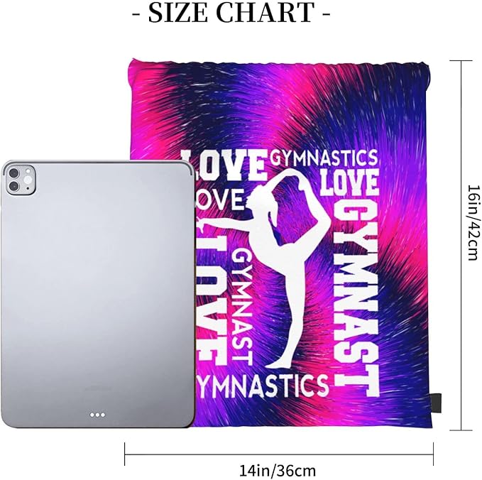 Gymnastics Drawstring Backpack Gym String Bag Drawstring Sackpack Sport For Womens Mens