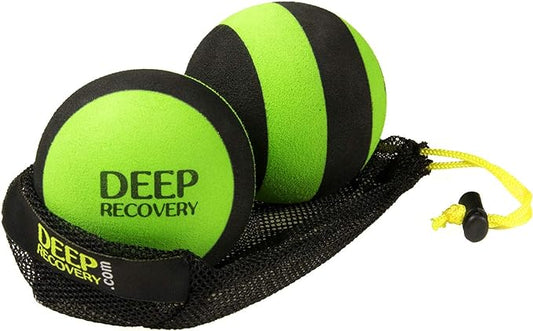 Deep Recovery Firm Yoga Deep Tissue Massage Ball Set – Myofascial Release Balls for Feet, Back, Neck, Legs & Arms – Trigger Point & Mobility Therapy (2-Pack)