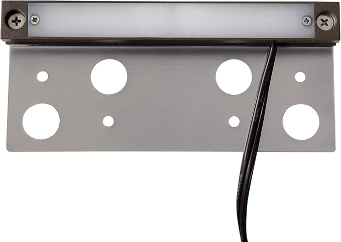 GKOLED 20-Pack Frosted Lens Hardscape Light, UL Listed, 6.8 Inches Long, Integrated 2700K LED Lighting Source, Landscape LED Step Lights, Solid Die-cast Aluminum Housing, Low Voltage 12V AC/DC