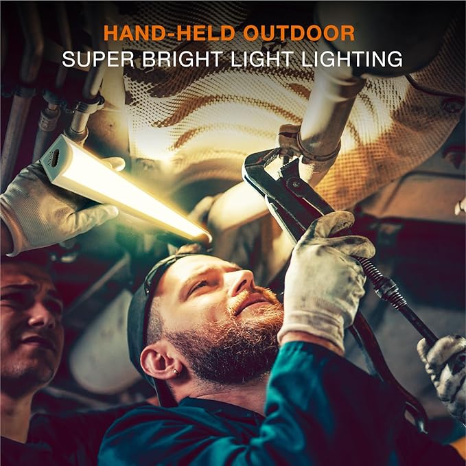 Under Cabinet Lights Remote Control,4 Pack Magnetic Rechargeable Light bar,Under Cabinet Lighting Wireless,Ceiling and Under Counter Lights for Kitchen,Wardrobe,Shelf (White, 30 CM)