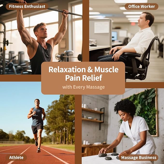 Massage Gun Deep Tissue for Women, Vibration Therapy for Muscle Recovery Pain Relief Cellulite Massager for Leg Thigh Abdomen Neck Shoulder Lymphatic Drainage Massager Body Sculpting Machine