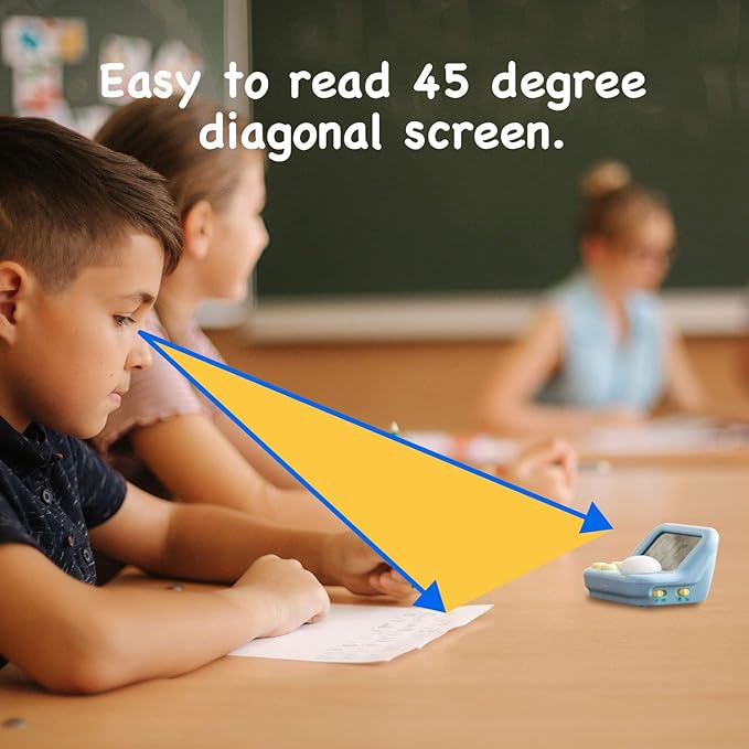 dretec pomodoro Timer, Productivity Timer, for Studying,exam, for Kids, Large Display, Large Button, Purple