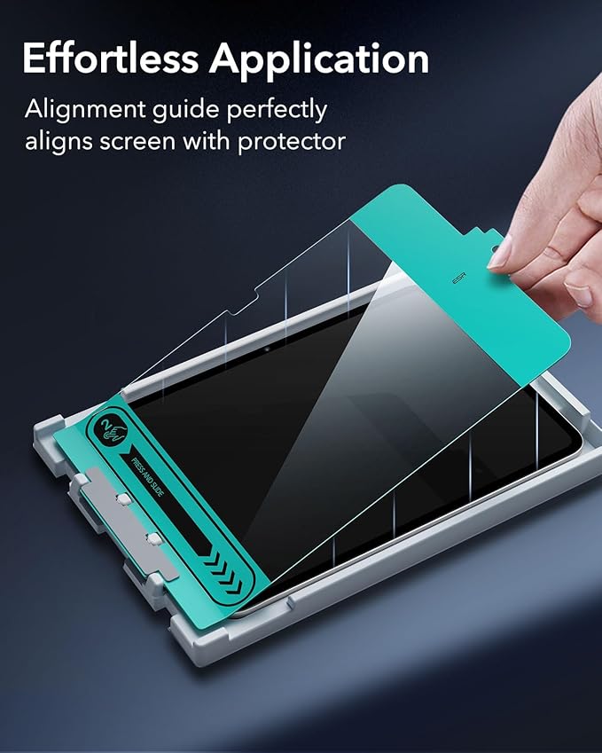 ESR 2 Pack Screen Protector for iPad 11th/10th Generation A16 (11/10.9 Inch, 2025/2022), 9H Tempered Glass Film with Easy Application Tray, Scratch Resistant, Bubble Free, HD Clarity, Touch Sensitive
