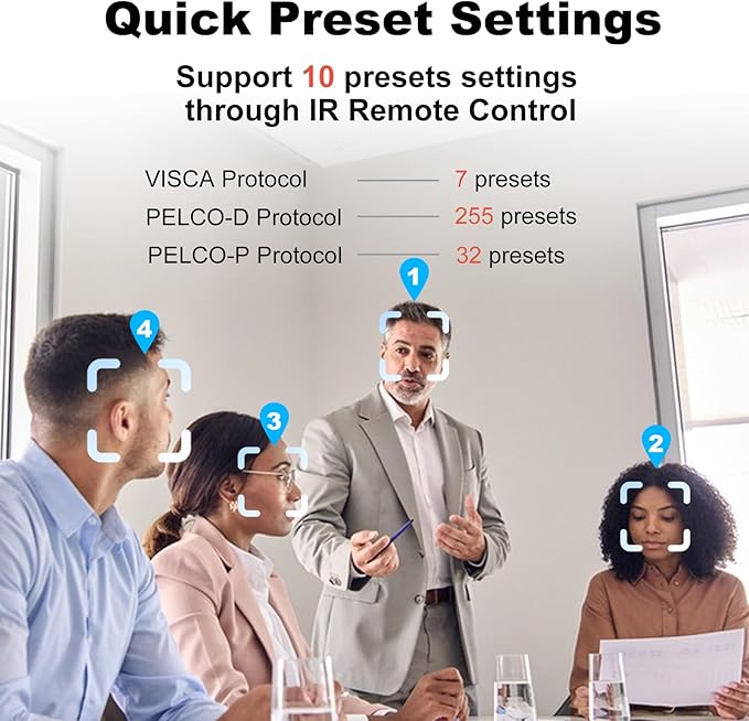 zowietek 4K PTZ Camera PoE, 25X Optical Zoom, Simultaneous HDMI and SDI Output, USB Out for Conference, RTSP/RTMP(s)/SRT, Standalone IP Live Streaming to YouTube for Meeting, Church, Event