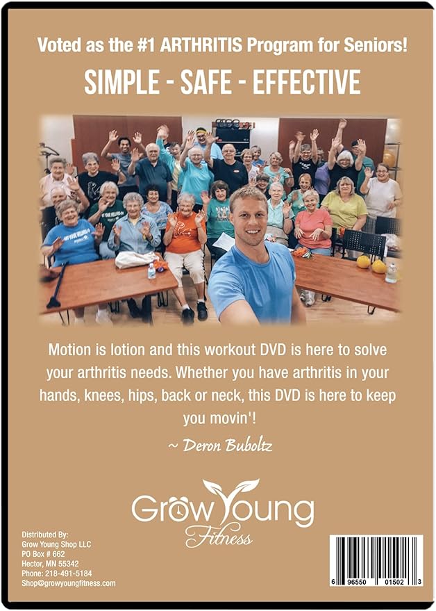 Grow Young Fitness Chapter One Exercise DVDs for Seniors - Low Impact Workouts from Home - Simple, Safe, Effective Workout DVD for Elderly