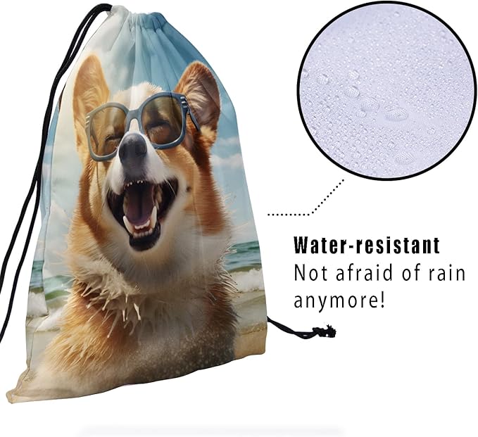 Nerxy Pet Gymnastics Grip Bag Dog Cat Drawstring Grip Bags Puppy Shoe Bag Gym Storage Pouch