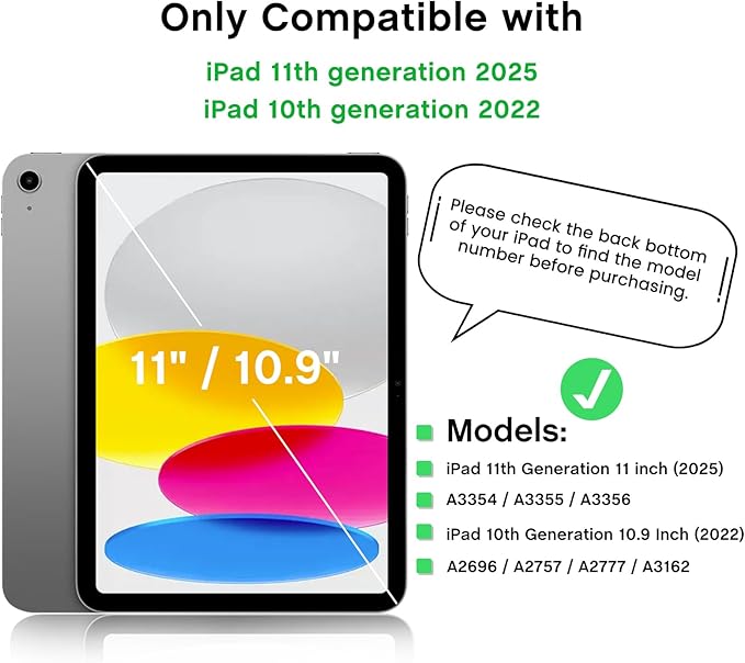 Bioton Nano-Texture Glass Screen Protector Compatible with iPad A16 11th Generation 2025 / iPad 10th Generation 2022, Auto Alignment Kit, Tempered Glass, Touch like Silk, Anti-Glare, Anti-Fingerprint