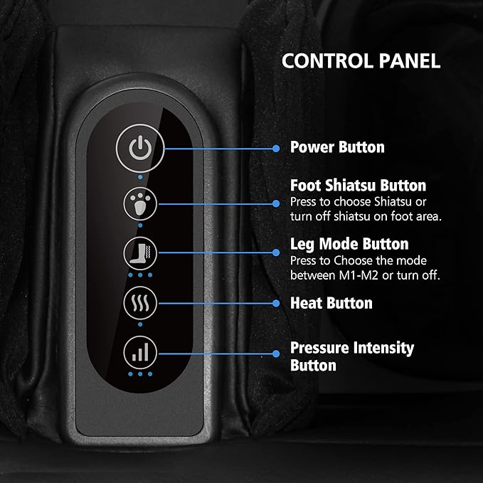 COMFIER 2-in-1 Shiatsu Foot Massager&Foot Rest,Foot and Calf Massager with APP Control,Heated Feet Massager for Home Office Use,Gifts for Men Women