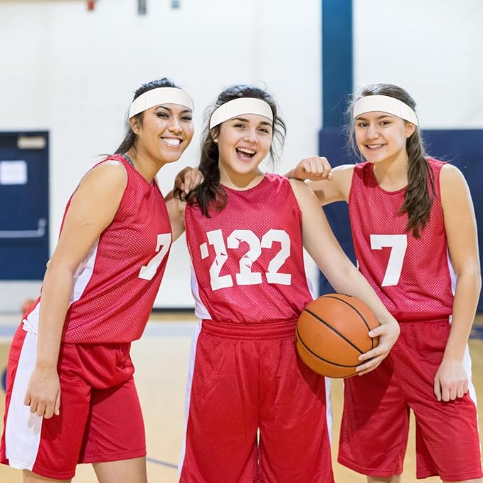 Yopay 100 Pack Disposable Spa Facial Headbands, Soft Elastic Headband Wrap with Closure for Women Girls, Individual Pack Stretch Non-Woven Skincare Headbands for Makeup, Treatments, Esthetician, White