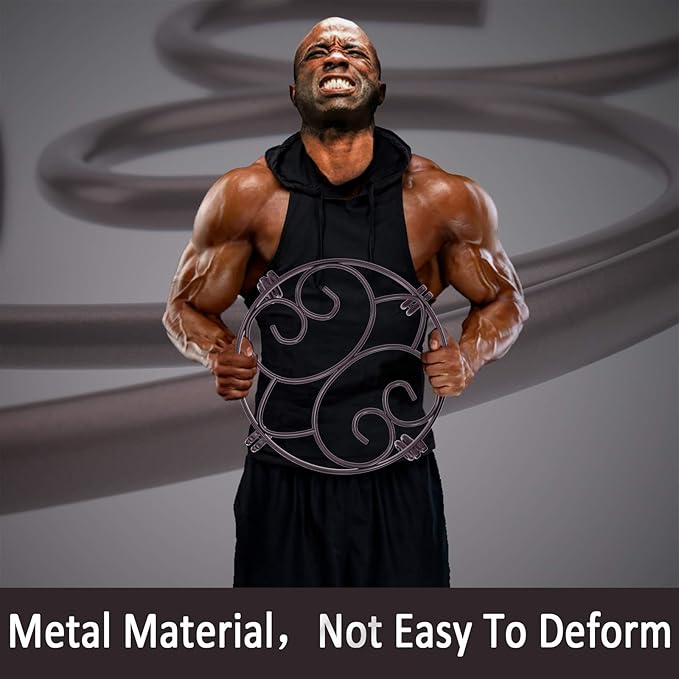 Yimobra Original Patented Plant Stand for Flower Pot Heavy Duty Potted Holder Indoor Outdoor, Metal Rustproof Iron Garden Container Round Supports Rack for Planter Bronze, Brown 9.4 Inches