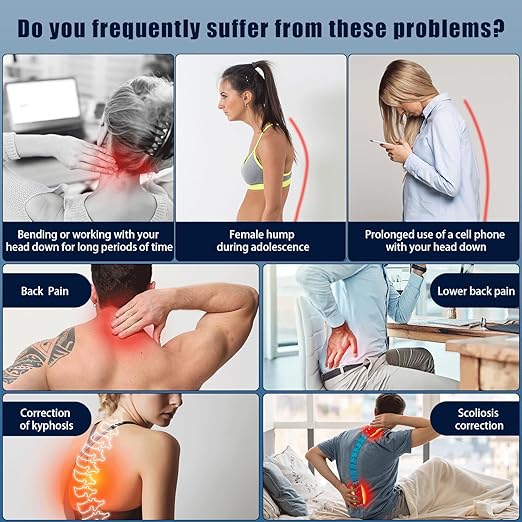 Posture Corrector for Men and Women, Adjustable Back Brace for Back, Neck and Shoulder Pain Relief, Back Support for Scoliosis, Hunchback, Hump, Thoracic, Spine Corrector