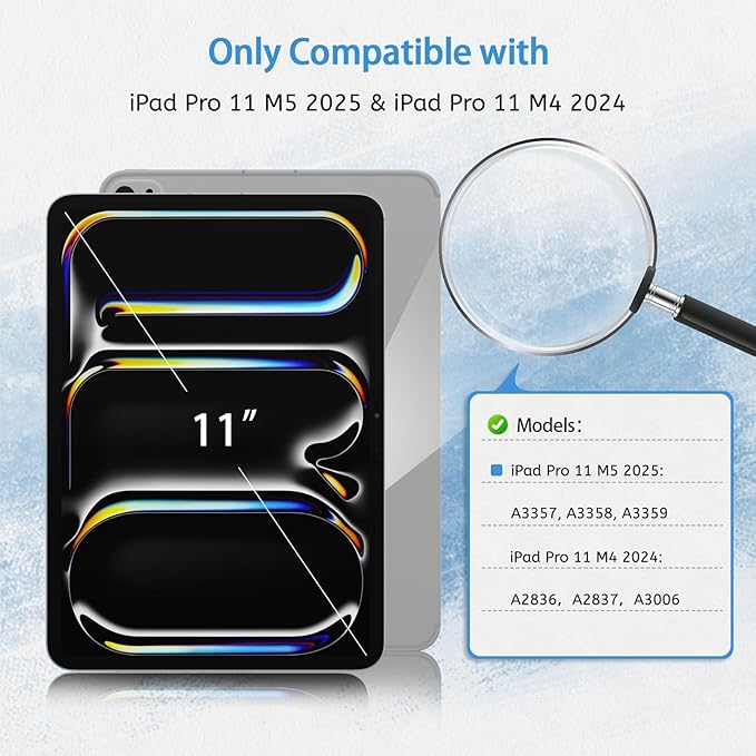 MOBDIK 2 Pack Paperfeel Screen Protector Compatible with iPad Pro 11 M5 2025 / M4 2024 New Version Crafted for Natural Writing, Less Reflection, Nib Friendly, with Easy Installation Kit