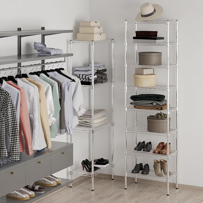 14" Deep x 24" Wide x 86" Height Wire Shelving Kit | 8-Tier | NSF Commercial Storage Rack Unit