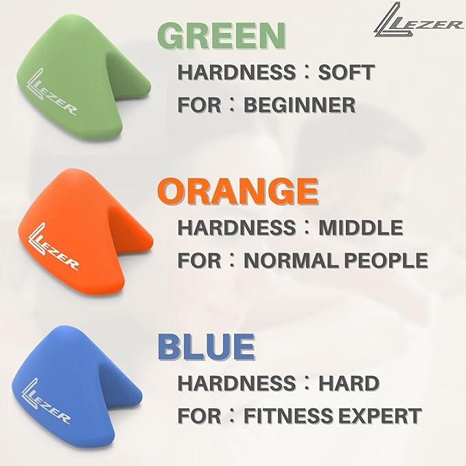 LEZER Trigger Massage Point, Manual Massage Ball, Muscle Knots Relief Tool, Myofascial Release, Physical Therapy, Deep Tissue Back Massage, Plantar Fasciitis, 2.9 in x 2.1 in (Green)