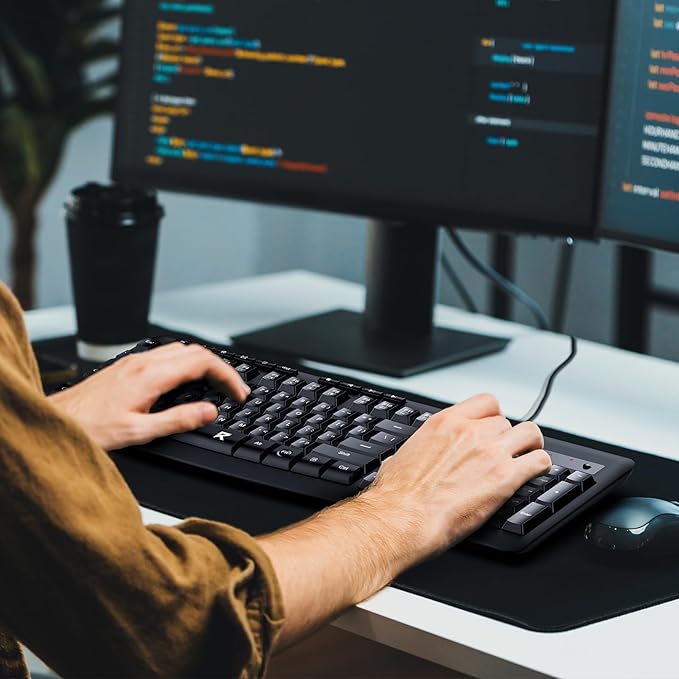 Redragon BK7366 Wired Keyboard,Multimedia USB Quiet Computer Keyboard,Silent Keyboard with Large Number Pad,Spill-Resistant,Anti-Wear Letters,Full Size for Laptop,Desktop