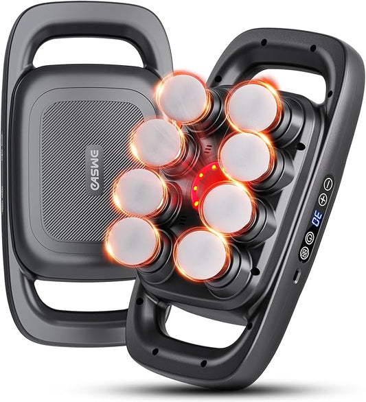 8-Head Massage Gun, Electric Deep Tissue Body Massager, Professional Muscle Massager Tool for Easing Shoulder, Back, Neck, Legs Tension, 30 Adjustable Speeds, Massage Gifts for Women, Men (8-Head)