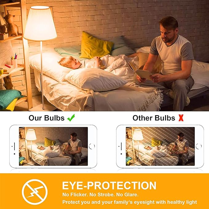 Vintage LED Spiral Filament Bulb T14, E26 Base, 4W Equivalent, 40W Warm White, 2200K, Dimmable, AC120V, 400LM, Amber Glass, Pack of 4