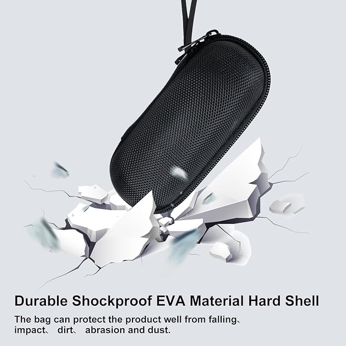 ELISWEEN Wireless Presenter with Carry Case, Presentation Clicker with Protective Storage Bag, Presentation Remote for Powerpoint, Mac, Computer, Laptop