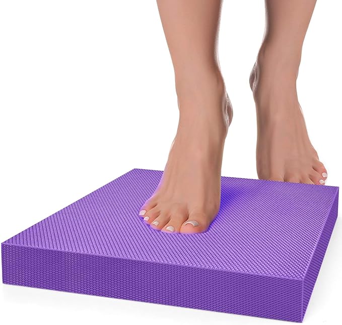 Balance Pad- Exercise Foam Balance Pad for Workout,Non-Slip & Water-Resistant Stability Trainer Mat,Ultra-Soft TPE Foam Knee Cushion for Balance Training, Fitness, Physical Therapy,Yoga
