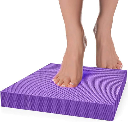 Balance Pad- Exercise Foam Balance Pad for Workout,Non-Slip & Water-Resistant Stability Trainer Mat,Ultra-Soft TPE Foam Knee Cushion for Balance Training, Fitness, Physical Therapy,Yoga