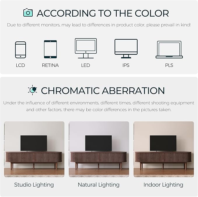 LINSY HOME 70" Fluted TV Stand for TVs up to 80 Inch, Mid Century Modern Entertainment Center with Storage Cabinet and Sliding Doors, Farmhouse Wood Media TV Console for Living Room, Bedroom, Walnut