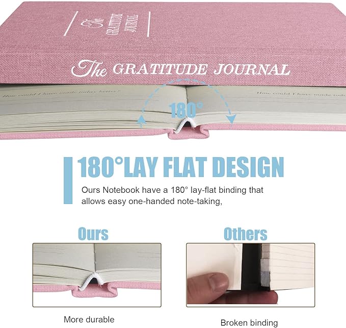 Gratitude Journal Daily Affirmations with Simple Guided Format-Undated Life Planner, Daily Planner, For You More Happiness, Positivity, Affirmation, Mindfulness&Self Care(Pink)