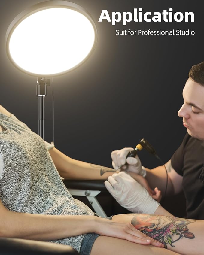 Weilisi Large Ring Light with 79" Stand, 6500K Professional Full-Screen Big Ring Light with Stand and Phone Holder, Selfie Light with Remote for Studio Video Photography, TikTok, YouTube, Live Stream