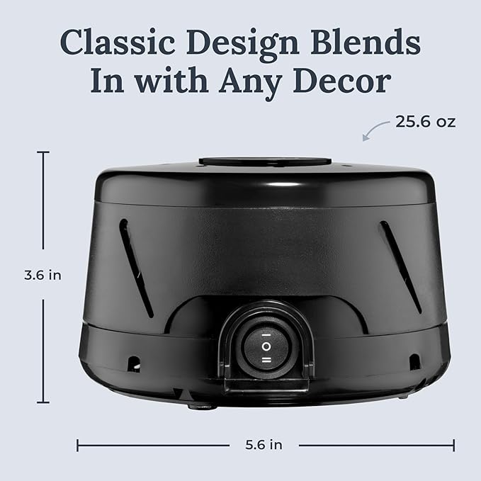 Yogasleep Dohm Classic 2-Pack Black | The Original White Noise Machine | Soothing Natural Sound from a Real Fan | Noise Cancelling | Sleep Therapy, Office Privacy, Travel