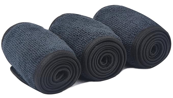SINLAND Facial Spa Headband For Washing Makeup Cosmetic Shower Soft Women Hair Band 3 Pack