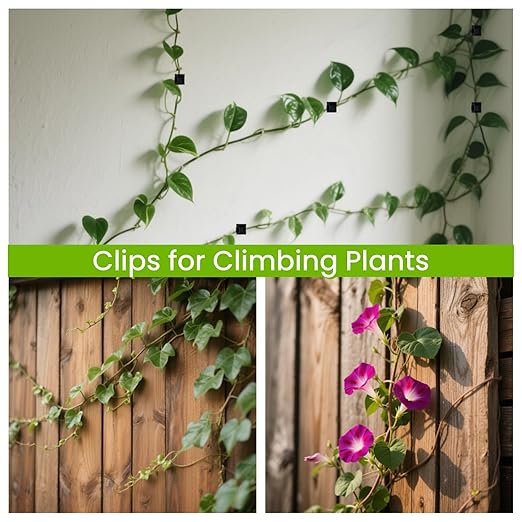 63pcs Black Cable Management,Adhesive Cable Clips,Cord Organizer ID 0.49"x 0.31",Cord Clips for Wires on Wall,Under Desk,Nightstand,PC,TV,Outdoor Lights Strip,Plant Clips for Climbing Plants