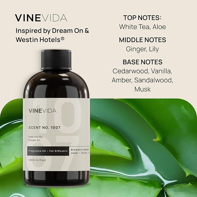 VINEVIDA (16oz) Hotel Fragrance Collection Diffuser Oil - Scents for Home - Cold Air Diffuser Oil - Essential Oil No.1007 Inspired by Westin Hotels