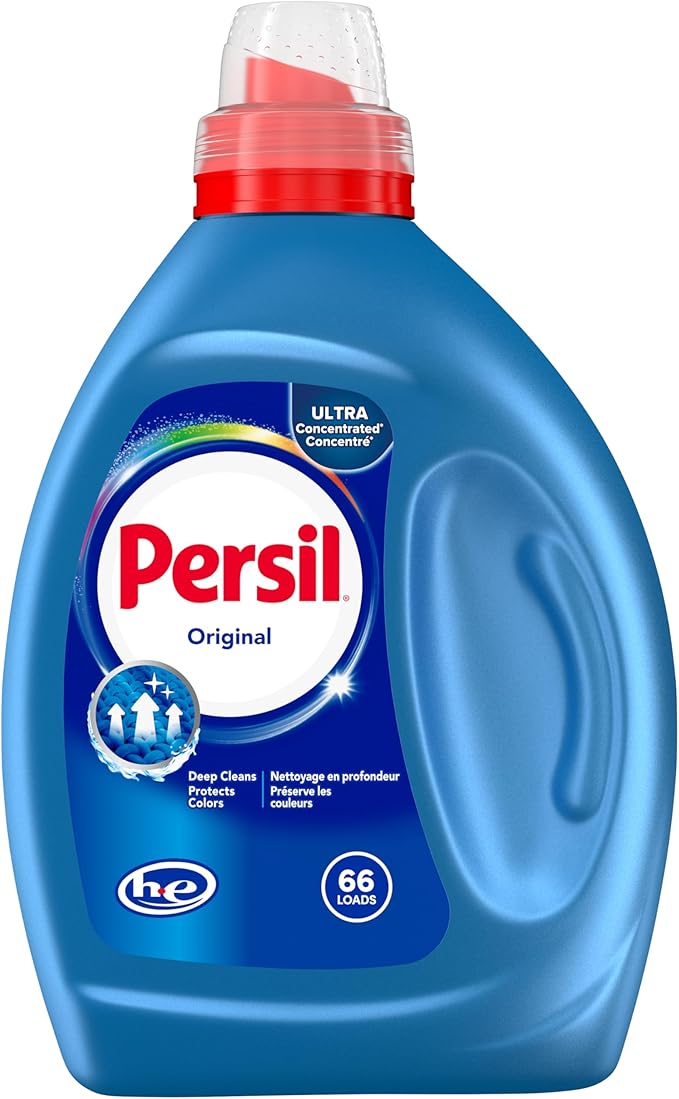 Persil Original Everyday Clean, Liquid Laundry Detergent, High Efficiency (HE), Deep Stain Removal, Ultra Concentrated, 50 fl oz, 66 Loads