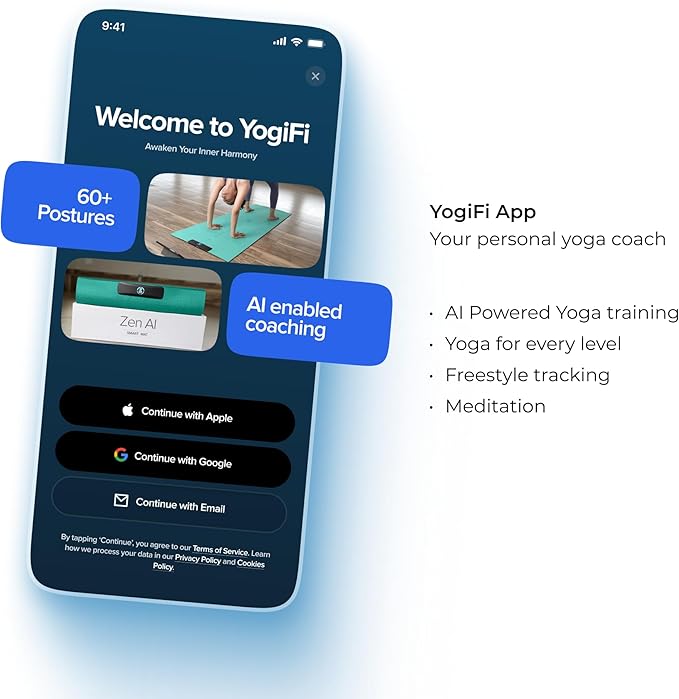 Smart Mat Gen3 - Dark Grey| AI Powered Yoga Mats For Home Workout | Lightweight Yoga Mats of 6mm | Real Time Tracking Exercise Mats For Men & Women