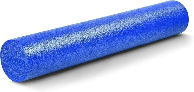 Yes4All Medium Firm Round PE Foam Roller 12, 18, 24, 36 Inches for Pilates, Yoga, Stretching, Balance & Core Exercises