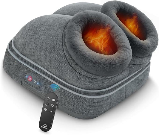 Snailax Shiatsu Foot Massager Machine with Heat, Electric Feet Massage for Deep Kneading Therapy, Plantar Fasciitis Relief and Circulation,Relax for Home or Office Use, Foot Warmers for Women,Men