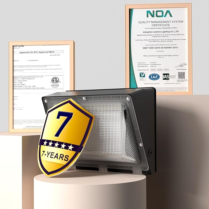 Lightdot 8Pack 200W LED Wall Pack Lights, 100-277v Dusk to Dawn with Photocell | 30000Lm(150Lm/W) 5000K IP65 Outdoor Exterior Lighting Fixture, Energy Saving|5-Yrs Warranty, ETL(Height:15~30ft)