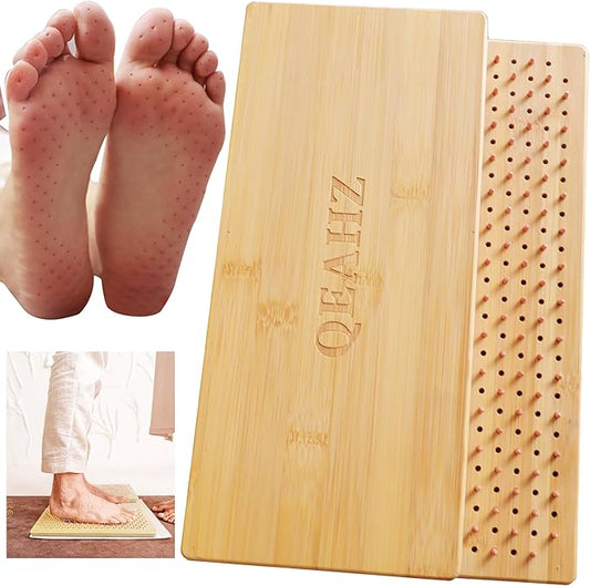 Sadhu Board Advanced - Copper nails, 15mm, Large Size, For Experts, Nail boards for feet, for Yoga and Meditation, Acupuncture Foot Massage, Bamboo