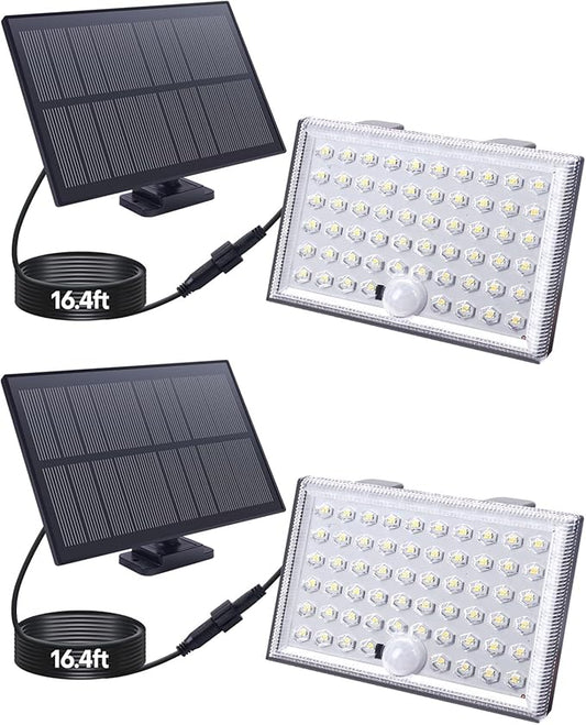 Motion Sensor Light Outdoor, with 3 Modes, Solar Lights Outdoor Waterproof from Dusk to Dawn, Suitable for Courtyards, Terraces(Garage-2pack)