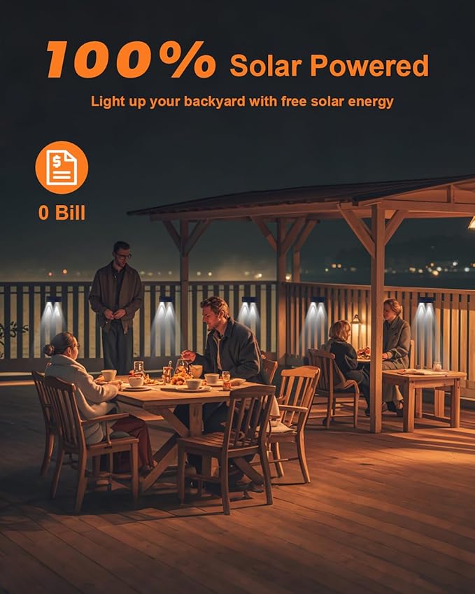 Solar Fence Lights Outdoor Waterproof LED Spot Lens for Step, Wall, Deck, Patio, Yard, Rail, Garage, Pool, Stair, Walkway, Garden Landscaping Enhanced Security Easy Install Cool White 8 Pack