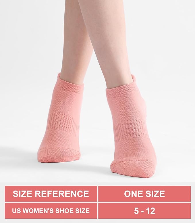 Breslatte Grip Socks Pilates Socks with Grips for Women Non Slip Grippers Womens