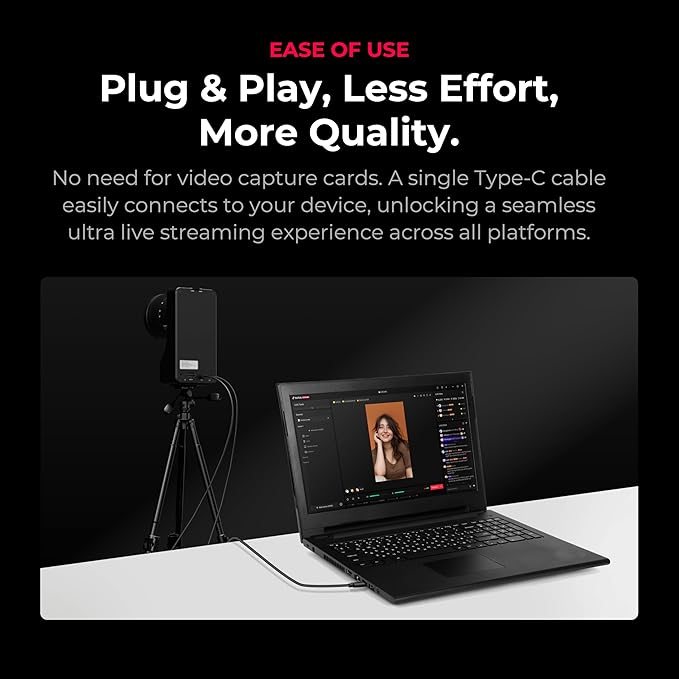 YOLOLIV YoloCam S7, 4K60 Live Streaming Camera with Interchangeable Lens, ToF AutoFocus, MFT Mount, HDMI Out & USB Out(Camera Only)