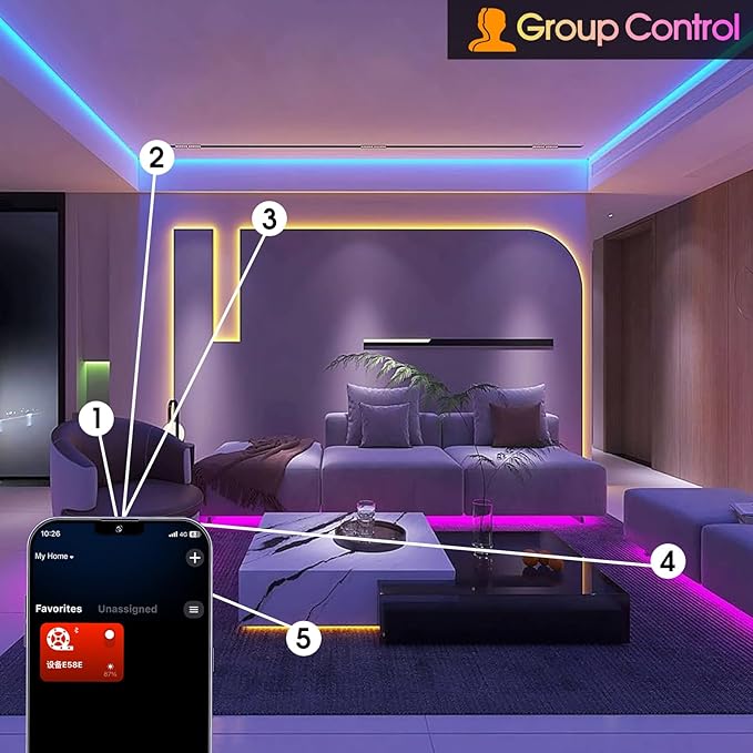 INDARUN RGBW COB Led Light Strip 32.8FT/10M, 6720LEDs, 12mm Flexible Led Tape Light, 24V/8A, 3000K/5000K Dimmable, 50Lumen/W, Bright Smart Led Strip Lights for TV, Bedroom Decor